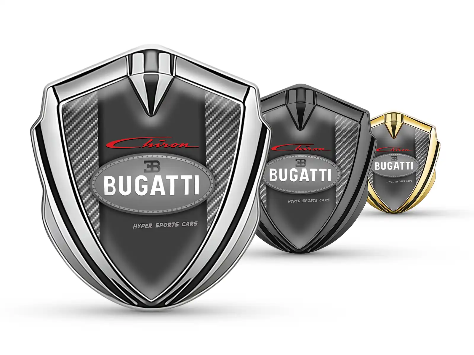 Bugatti Emblem Fender Badge Customizable Pro Edition
